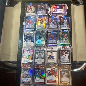 19 Autographed Baseball Card Lot- Ranging from 2017-2022